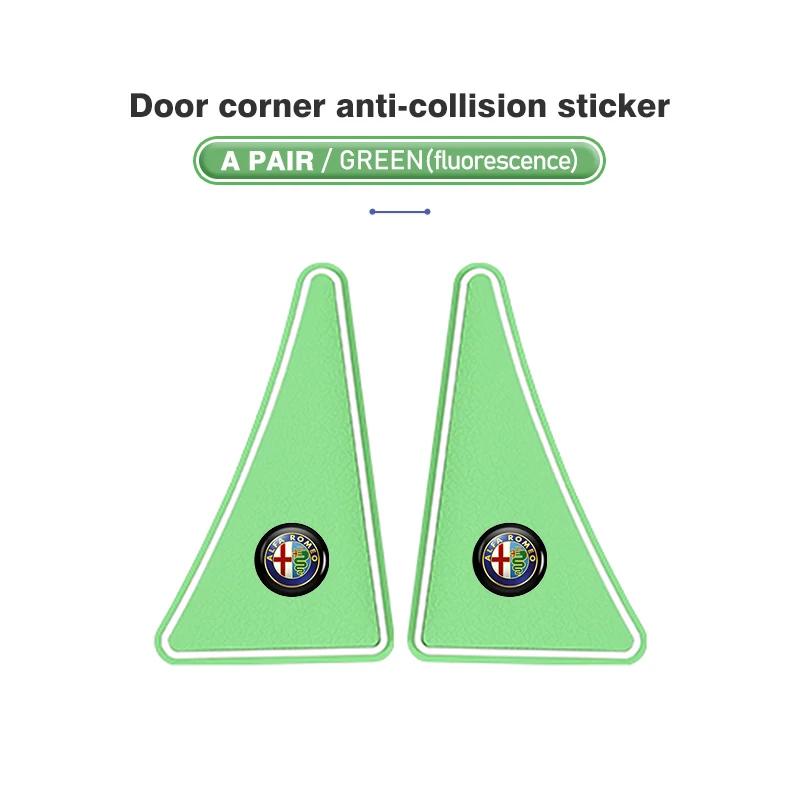 2pcs Car Door Corner Anti-collision Durable Protective Stickers For Alfa Romeo Giulia 147 Mito 156 159 166 GT Stelvio Brera HU6
