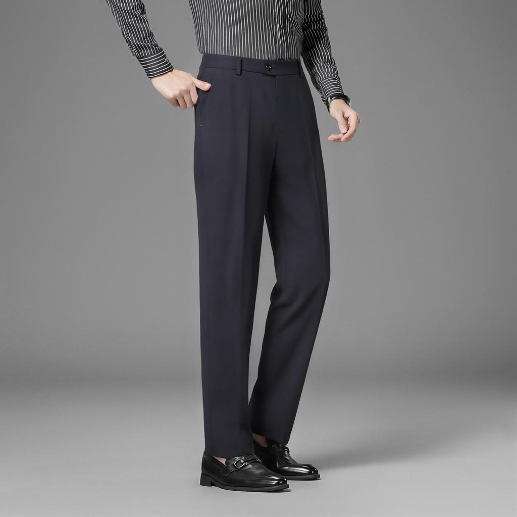 Summer Stretch Breathable and Easy-to-Maintain Business Casual Men's Casual Trousers