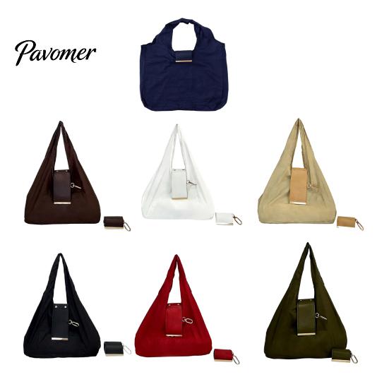 Foldable Travel Organizer Shoulder Bag for Women, Durable PU And Nylon Large Capacity Tote Handbag Bag, Lightweight Portable Shopping Daily Commuting