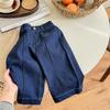 Baby Girls Wide Legs Jeans Spring Toddlers Kids Casual Loose Denim Trousers Ankle-length Pants