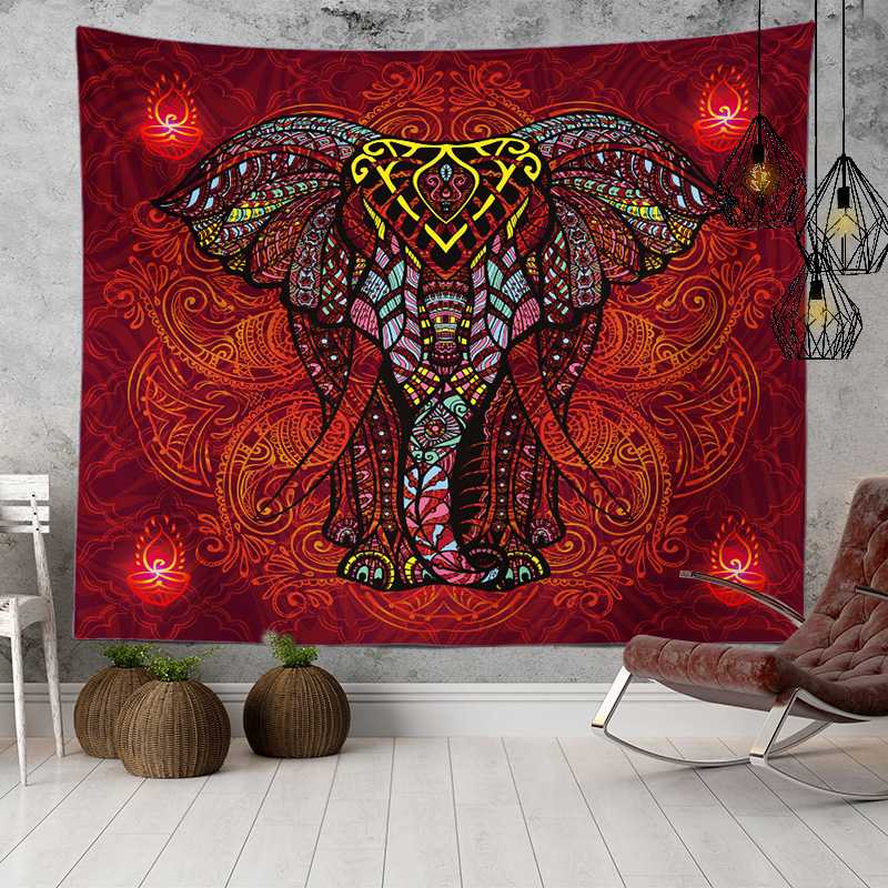 Boho Lace Wall Blanket Cloth Home Decor Decor Mandala Elephant Wall Hanging Tapestry