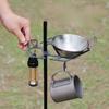 1PC Camping Hanging Rack Desktop Lantern Pole Stand Outdoor Picnic Cutlery Pot Pan Hanger Shelf Stainless Steel Plate Holder
