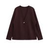 Za Export New Arrival Women's Clothing ZR Fashion Style French Fashion All-Match Minimalist Long Sleeve Knitted Coat 4192005