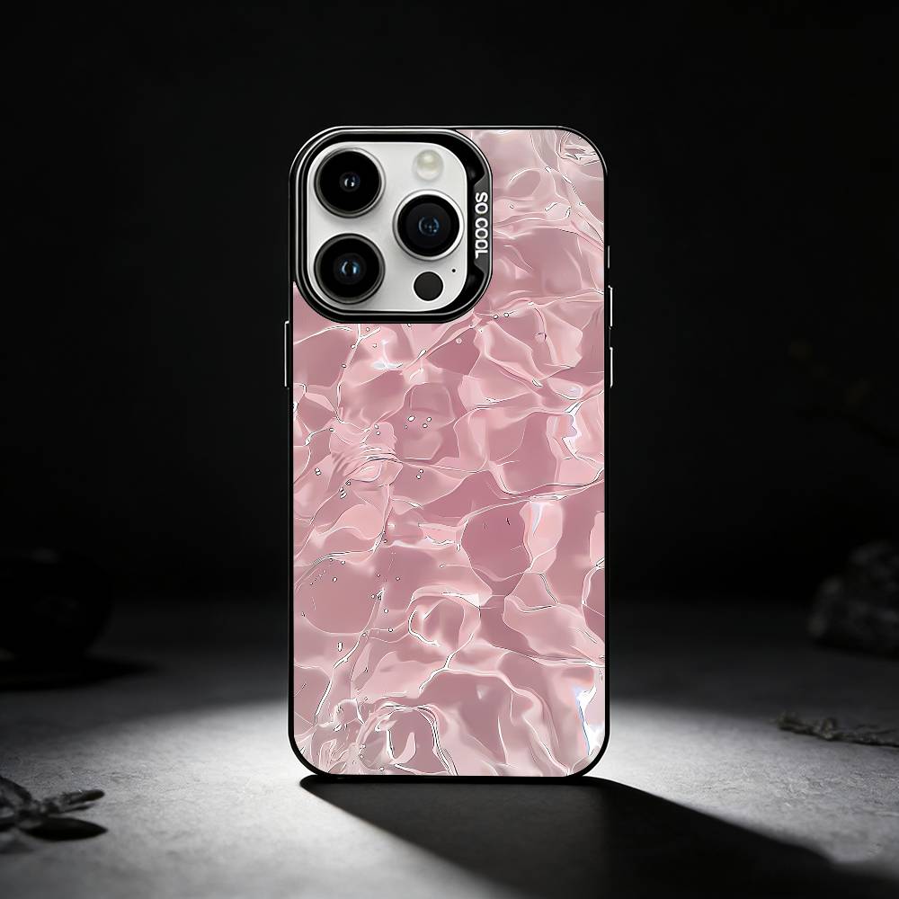 

Translucent Water Ripple Phone Case For iPhone 17,16,15,14,13,12,11 Plus,Pro Max,XS,Colored silver phone case iPhone16
