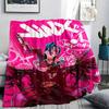 1PC Jinx Print Flannel Blanket, High quality All Seasons, Home Decor, Warmth and Comfort, Perfect for Christmas Gifts