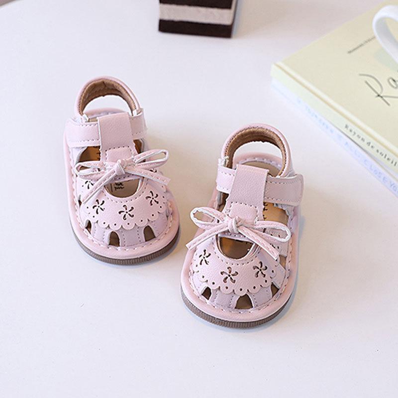 Baby Girl Bag Head Sandals Summer Called Shoes 0-1-2 Years Old Soft Sole Cute Baby Shoes Children Princess Shoes