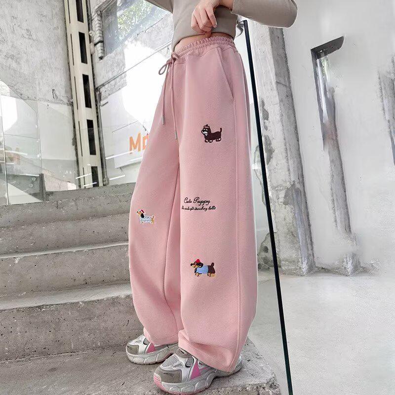 Dachshund Sweatpants for Middle School Girls, 2025 Spring/Autumn Casual Sports Pants