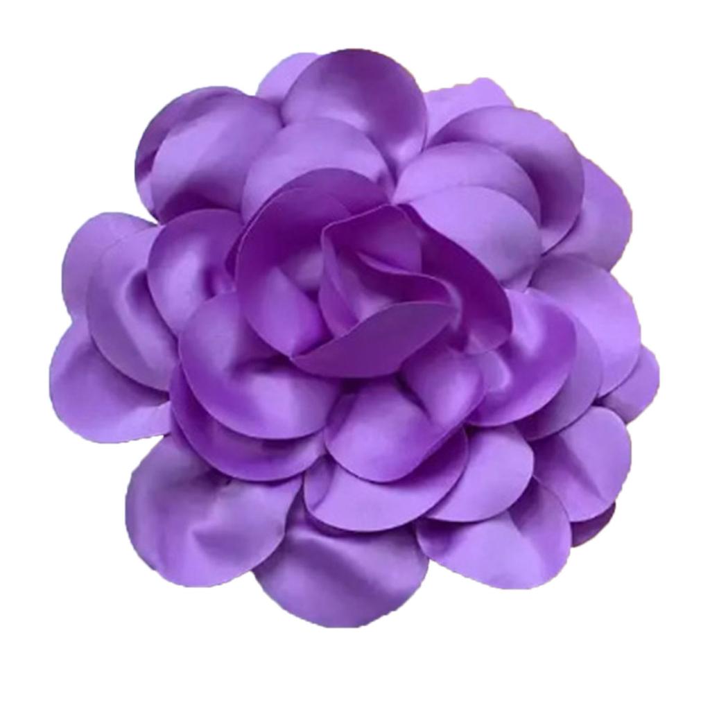 Elegant 24cm Handmade Lapel Pin Beautiful Satin Flower Lapel Pin Delicate Brooch Jewelry for Work and Business
