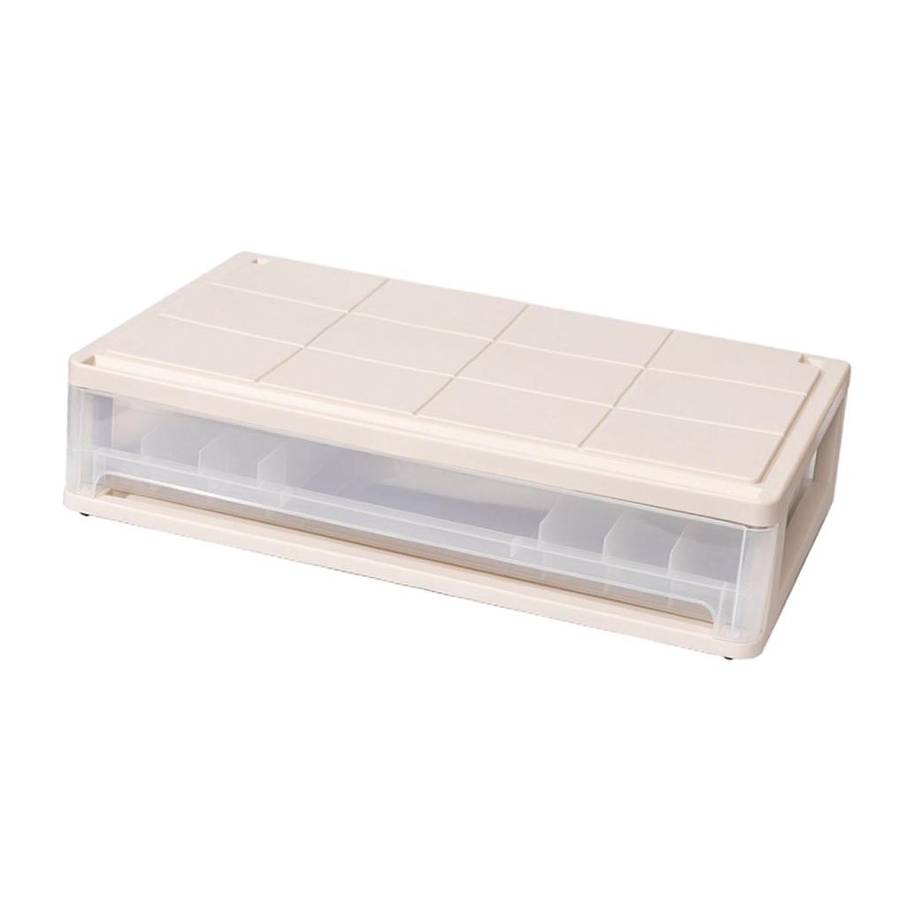 Under Bed Storage Box Closet Organizer Lidded Storage Bin Container for Study Room