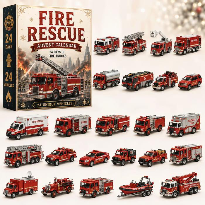 Transportation Advent Calendar With Acrylic Material For Holiday Gift And Kids Play