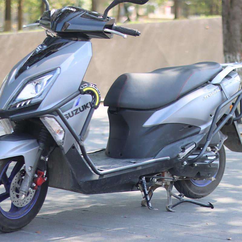 Leichtmotorrad Suzuki UY125 Schutz-Kollisionsschutzstangen - Vorder- und Hinterradstoßstangen aus Kohlenstoffstahl