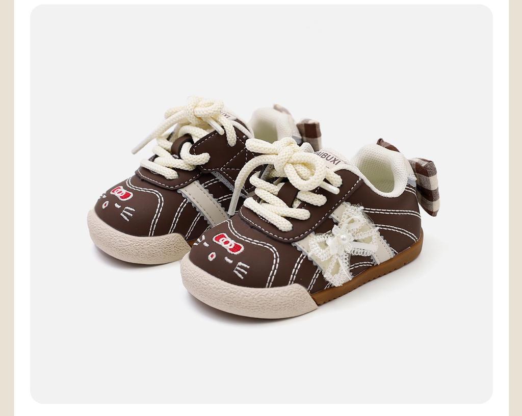 2026 Spring Baby Girls' Cute Fashion Non-slip Pre-walking Soft Sole Casual Shoes