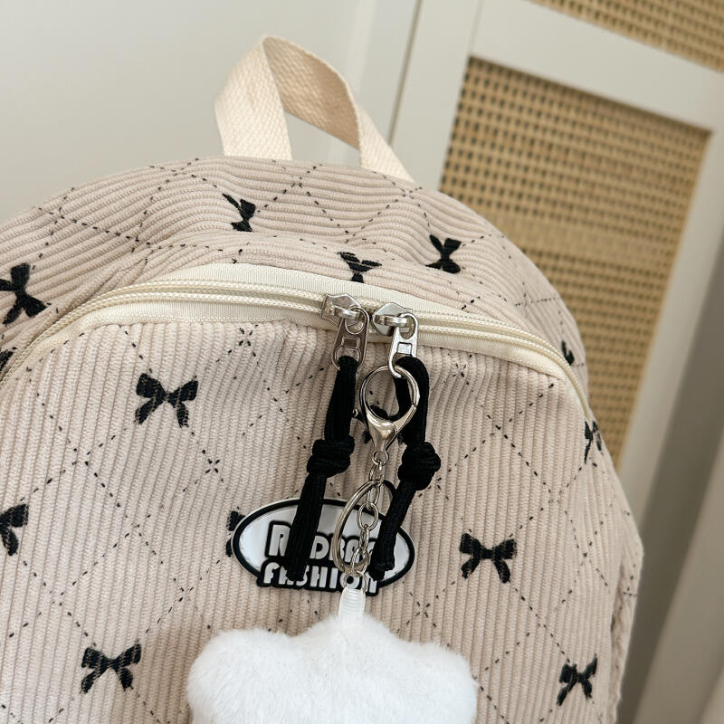 Student School Bag Bow Ribbon Large Capacity Backpack Computer Backpack