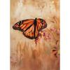 Eichenbaum Kunst Ruhige Berg Herbstwald Hütte Landschaft Schmetterling Poster Leinwanddruck Wandkunst Zimmer Heimdekor Geschenk