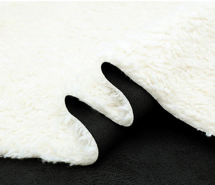 Suede Velvet Composite Lamb Wool Fabric Winter Thickening Warm for Diy Sewing Clothing  Wholesale Cloth