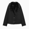Womens Double-sided Blazer Jacket Fall Winter Elegant Commute Outerwear Solid Color