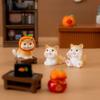 Creative New Year Lucky Orange Cat Blind Box Resin Craft Figurines Collectible