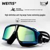 HD Anti-Fog Large-Frame Unisex Swimming Goggles - Comfortable Fit for Adults