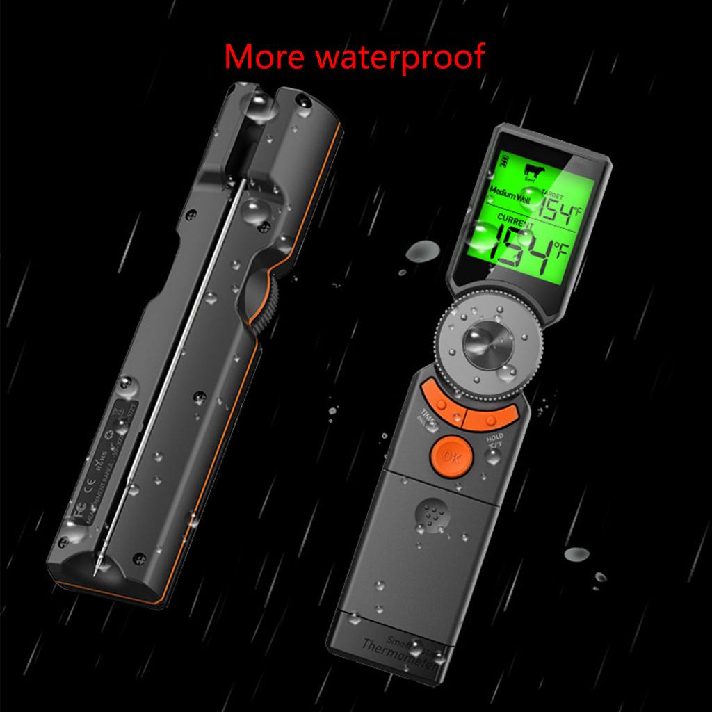 Meat Thermometer with Stainless Probe Waterproof Food Thermometer for Cooking Baking Liquid Candy Grilling BBQ Air Fryer