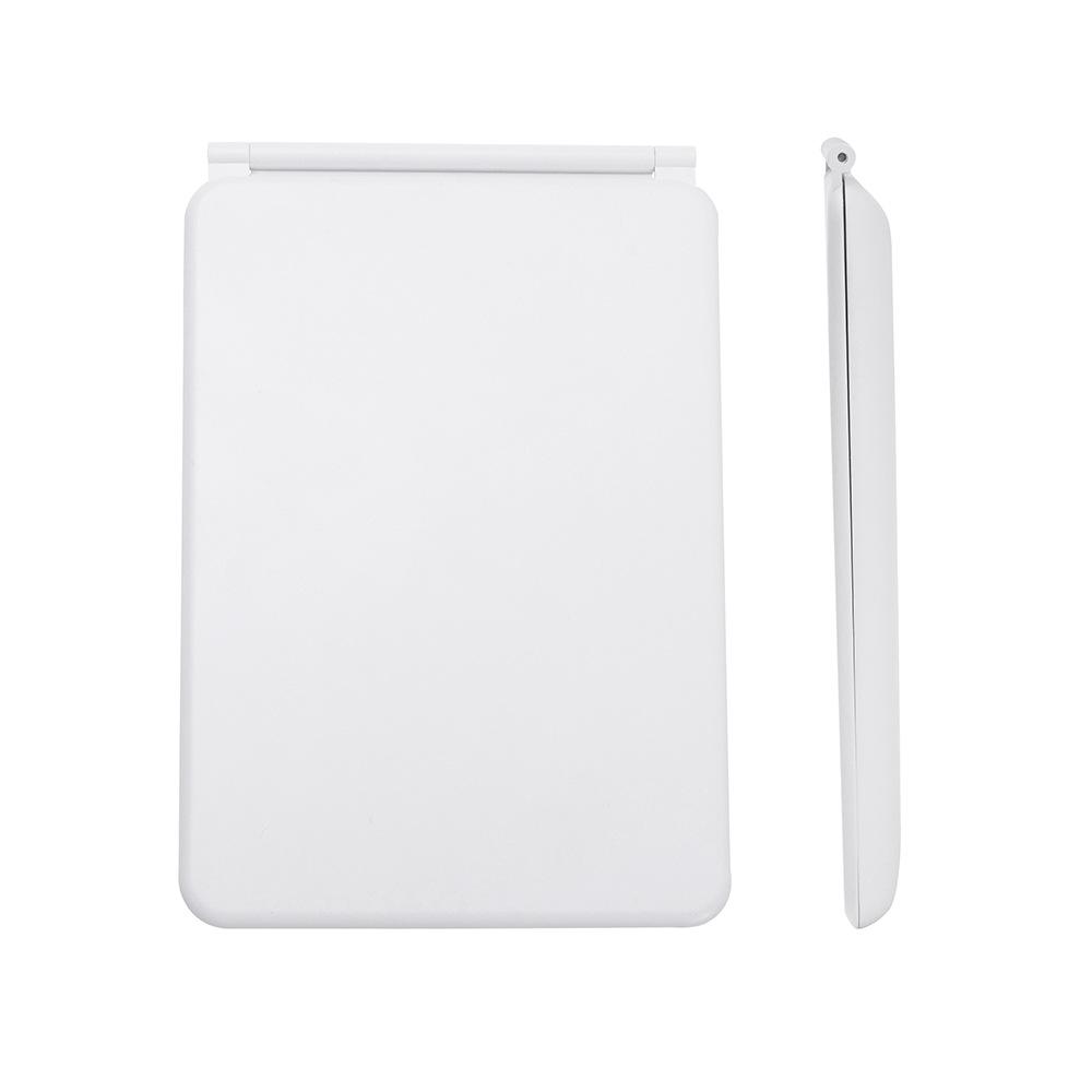 Led Folding Cosmetic Mirror with Lamp Rechargeable Flat Mirror Portable Folding Makeup Mirror on Both Sides