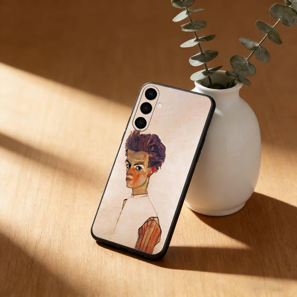 E-Egon S-Schiele Art Phone Case For Samsung Galaxy A91,80,73,72 ,71,53,52,32 ,31,22,21s,20,Soft Black Case