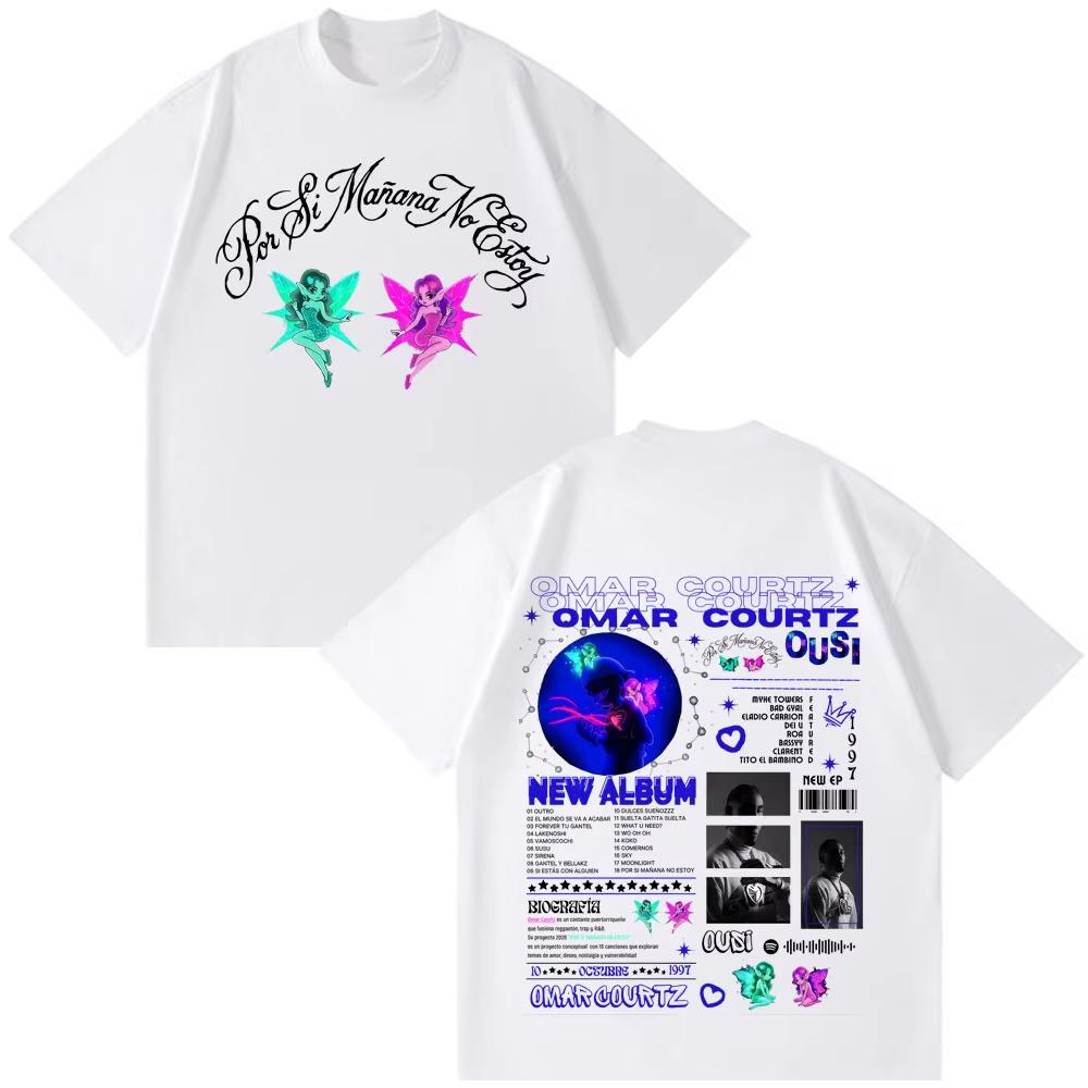 Omar Courtz World Tour POR SI MAANA NO ESTOY 2026 Summer Printed Shirt Fashion Unisexs Womens Retro Holidays Fan Gift Tshirt