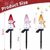 Set of 4 Snowman Garden Christmas Stylish Outdoor Waterproof Garden Lights for Lawns and String and Garden Solar-Powered Lights, Decorations, Gardens,