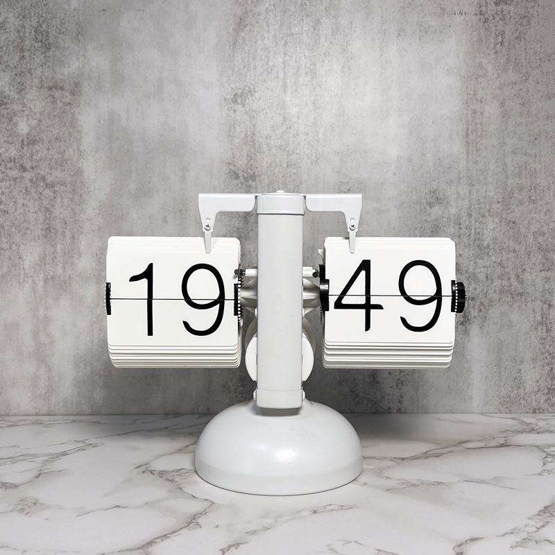 European Retro Flip Clock: Simple Desktop & Wall Design