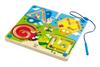 Hape Bug Rolling Maze, 24.5 x 24.5 x 2.1 cm, Ages 3 and Up, Wooden Pretend Play Toy, E1709