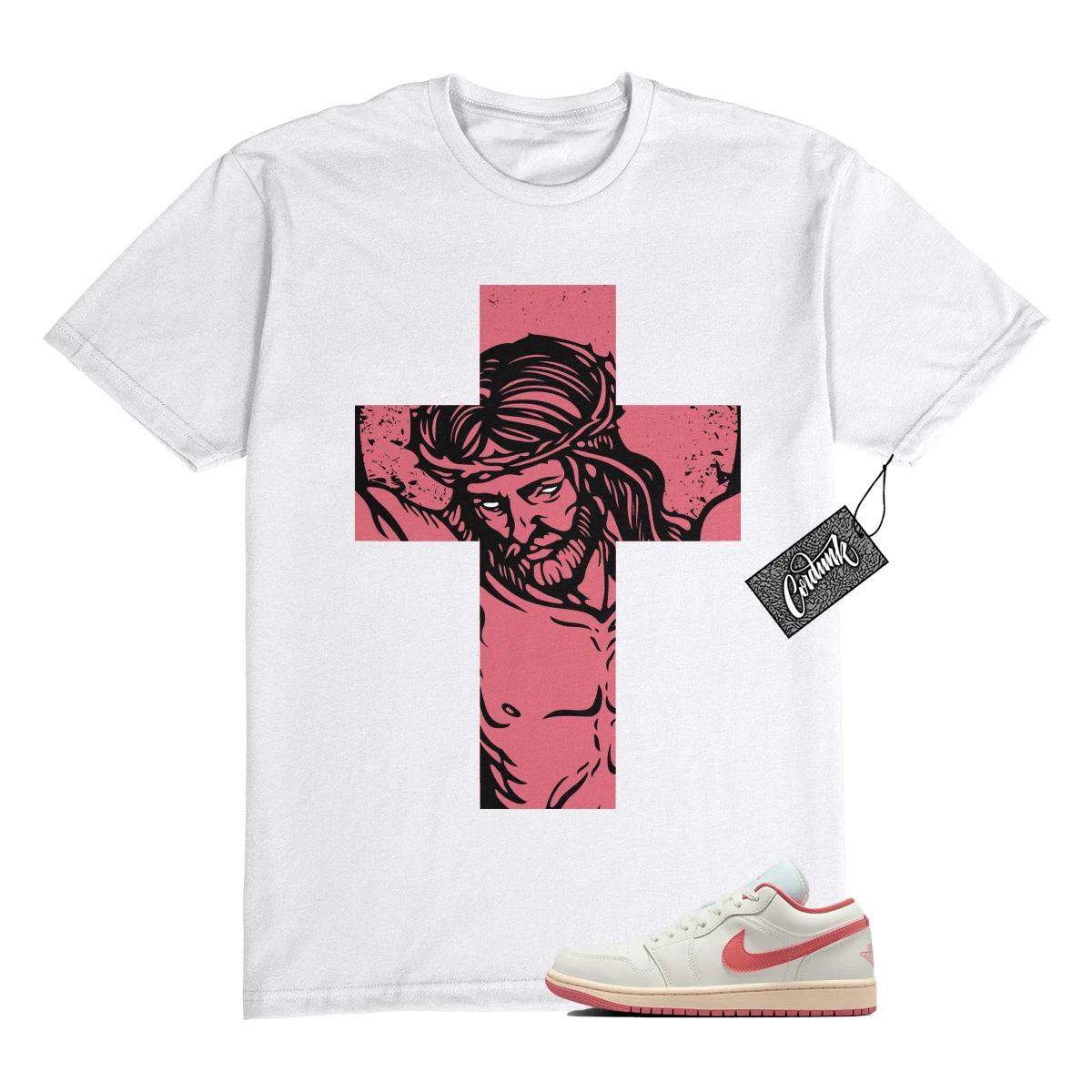 1 White Guava Ice Pink Salt Sail Low T Shirt Match JC1 M