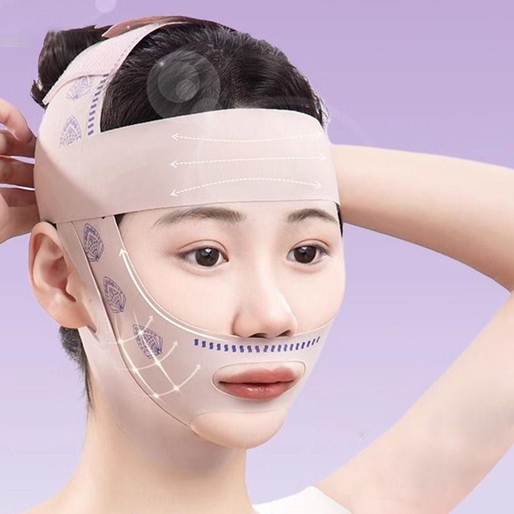 Adjustable Face Sculpting Sleep Mask Breathable Slimming Strap V Line Shaping Mask Skin Care Elastic Lifting Tightening Mask