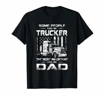 Lustiges amerikanisches Trucker-Vatertagsgeschenk T-Shirt Neu 100% Baumwolle Rundhals Sommer Kurzarm Lässig Herren T-Shirt Größe S-3XL