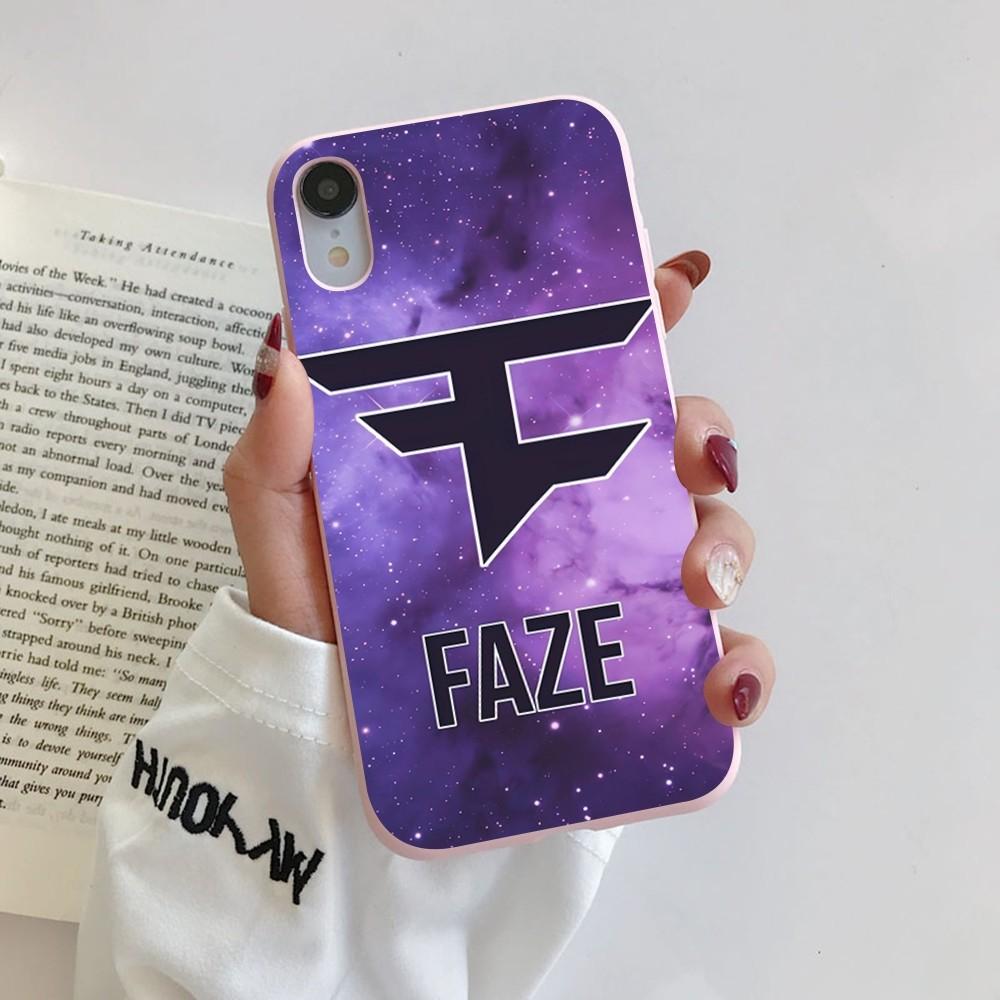 F-Fa-Ze C-Clan Logo Phone Case for iPhone 14 11 12 13 Mini Pro Xs Max 8 7 6 6S Plus X XR Solid Candy Color Case