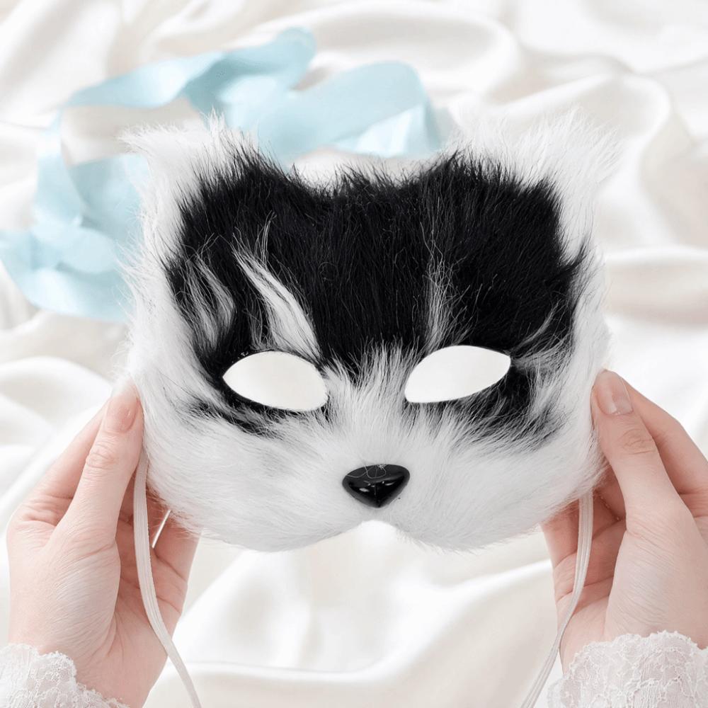 Realistic Half Face Mask Cartoon Masquerade Mask Kids Gift Eye Mask Christmas