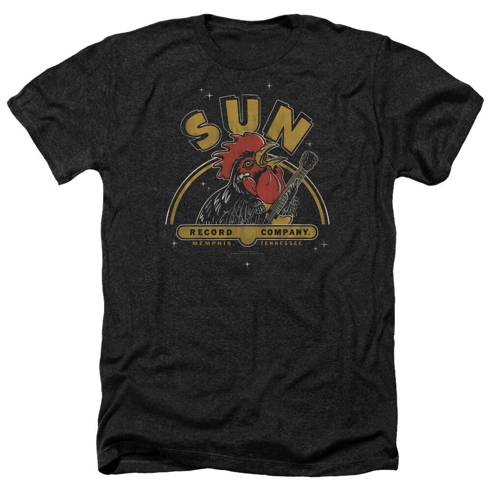SUN RECORDS ROCKING ROOSTER Licensed Adult Men s Heather Band Tee Shirt SM-3XL Unisex T-Shirt S