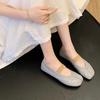Grape mother pig's trotters shoes spring toe single shoes 2025 spring women's shoes 2025 spring and summer half slippers outer wear