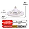 LED Ceiling Fan Light E27 With Remote Control Dimming 3-speed Ddjustable Wind Speed Suitable for Living Room Study Bathroom