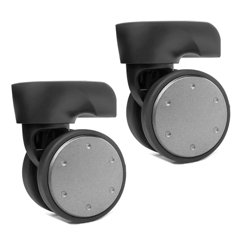 2 st Reservhjul för Resväska Kraftigt Rullhjul för Bagagebox Resväska 360 graders Svängbart Kit SilentWheel