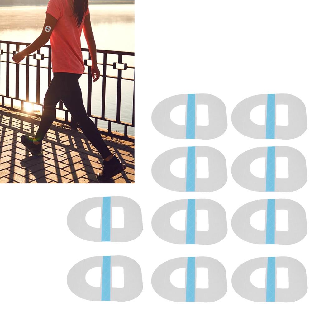 10pcs Adhesive Patch Professional Portable Flexible Fixation Adhesive Covers Accessory for Sensor