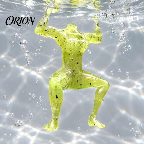 Realistic Fishing Bait Lifelike Body Lure, Artificial Muscle Frog with Professional Lure Glitter, Flexible Swimming for Freshwater Saltwater Predatory