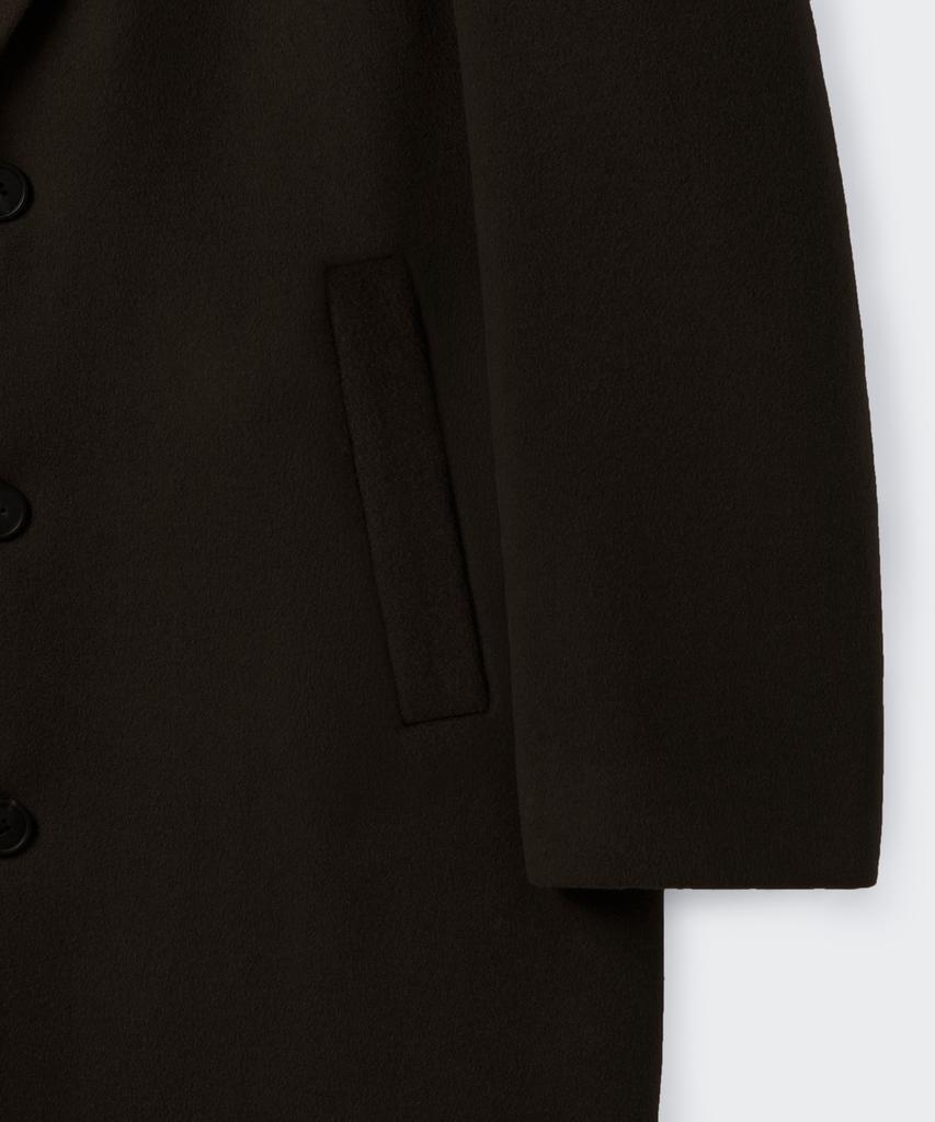 Musinsa Standard Cashmere Blend Oversized Single Coat [Baroque Brown]
