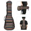 Ukulele Bag Ethnic Style 4‑String Guitar Double Shoulder Strap Case Built‑in Thicken Cotton