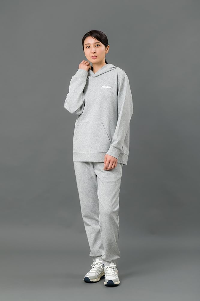 MIKASA Loose Pullover XXL Hoodie, Gray, (Unisex) 2630-GRXXL