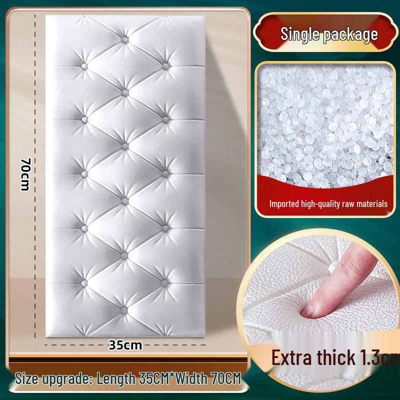 Soft Tatami Wall Surround & Headboard Protector for Kids - Self-Adhesive, Thickened Anti-Collision Sticker