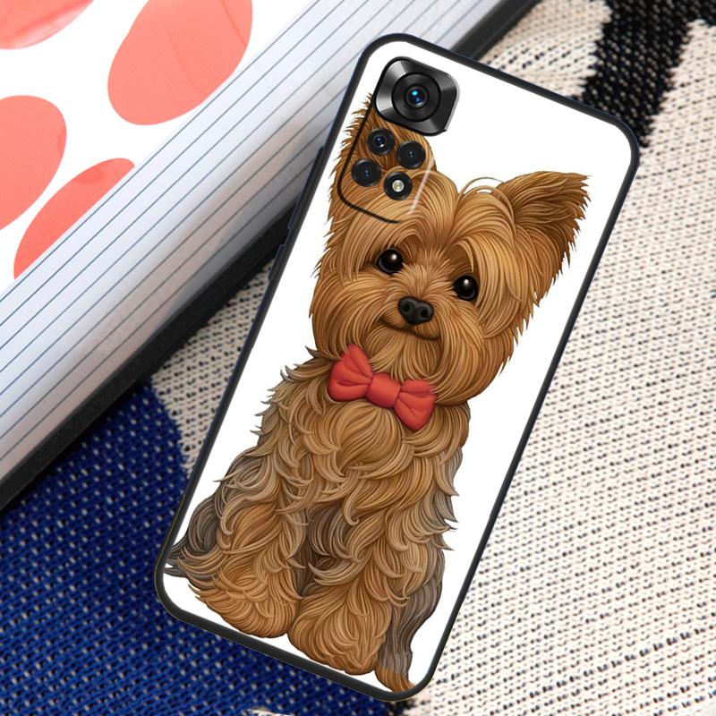 Yorkshire Terrier Hund Hülle Für Xiaomi Redmi Note 10 11 Pro 8 9 12 Pro 11S 10S 9S Redmi 9 10 12C 9C 10C Rückseite