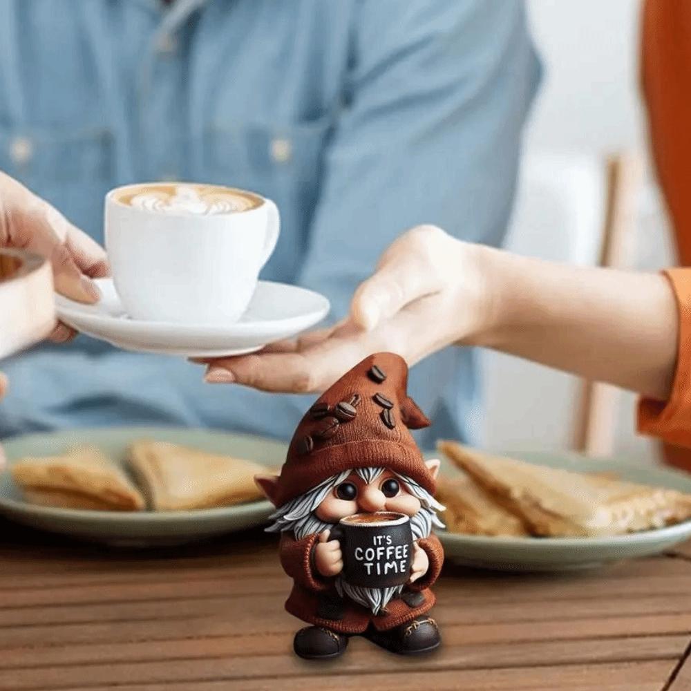 Cute Dwarf Statue Resin Desktop Ornament Micro Landscape Coffee Gnome Figurine  Shop