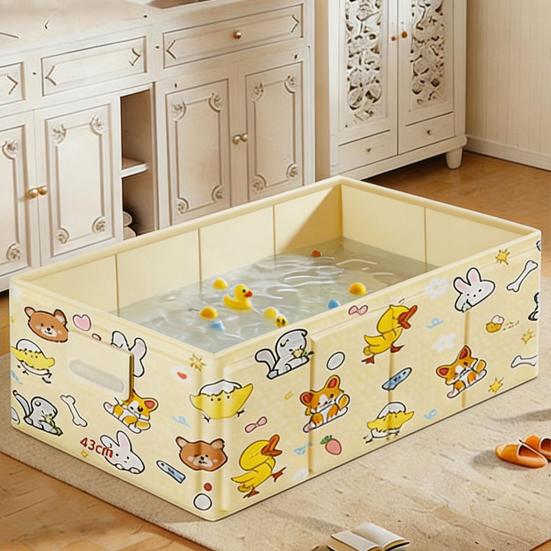 Składana wanienka dla dzieci Solidna wanienka PVC dla niemowląt z podniesionymi bokami Łatwa do czyszczenia Przenośna wanienka na baby shower