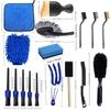 Various Detail Brushes 16/20pcs Car Cleaning Tool Set Air Conditioning Vents Seat Gaps Uses For Home Car Washing Motorcycle