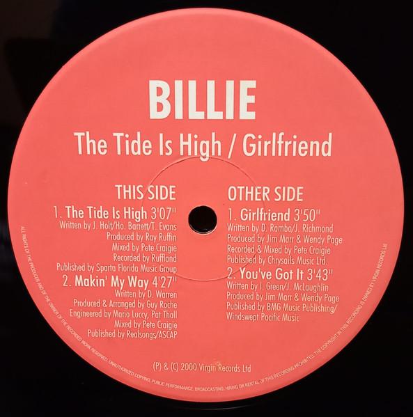 12inch Record BILLIE PIPER The Tide Is High Girlfriend 8941758 Virgin 2000 US Rap HipHopRB Used