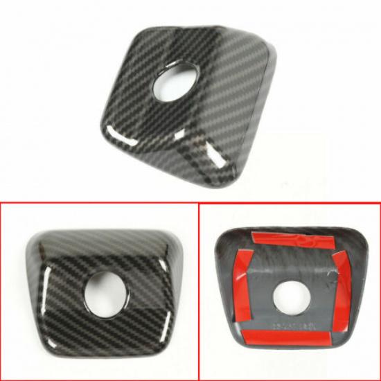 Rear Tailgate Camera Head Cover Trim For Jeep JT Gladiator 2018+ Carbon Fiber